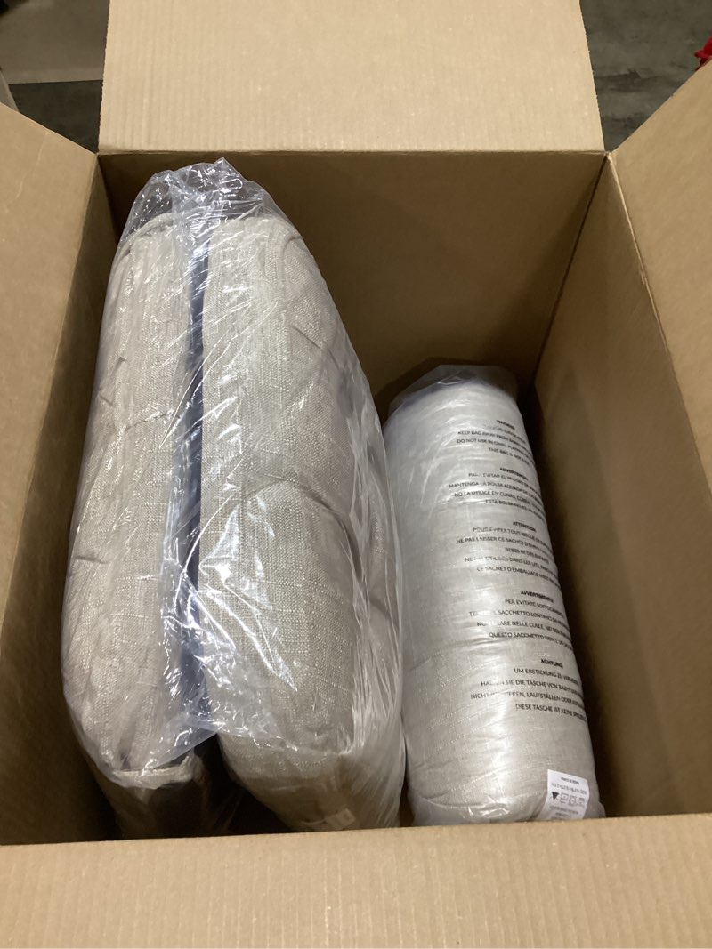 Condition photo showing New/Like New for Chair Cushions, Memory Foam Dining Chair Cushions, Tufted Indoor Chair Pads, Set of 4, 16.5' x 16.5' x 3.5', Beige Beige Pack of 4