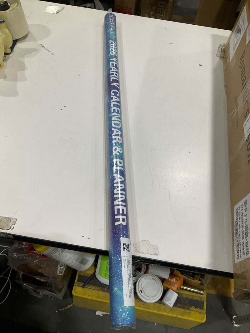 Condition photo showing New/Like New for 32" x 48" 2026 Wall Calendar Dry Erase - Large Starry Sky Calendar Wet & Dry Erasable Laminated 12 Month Annual Yearly Planner, Reversible, Horizontal/Vertical, Blue