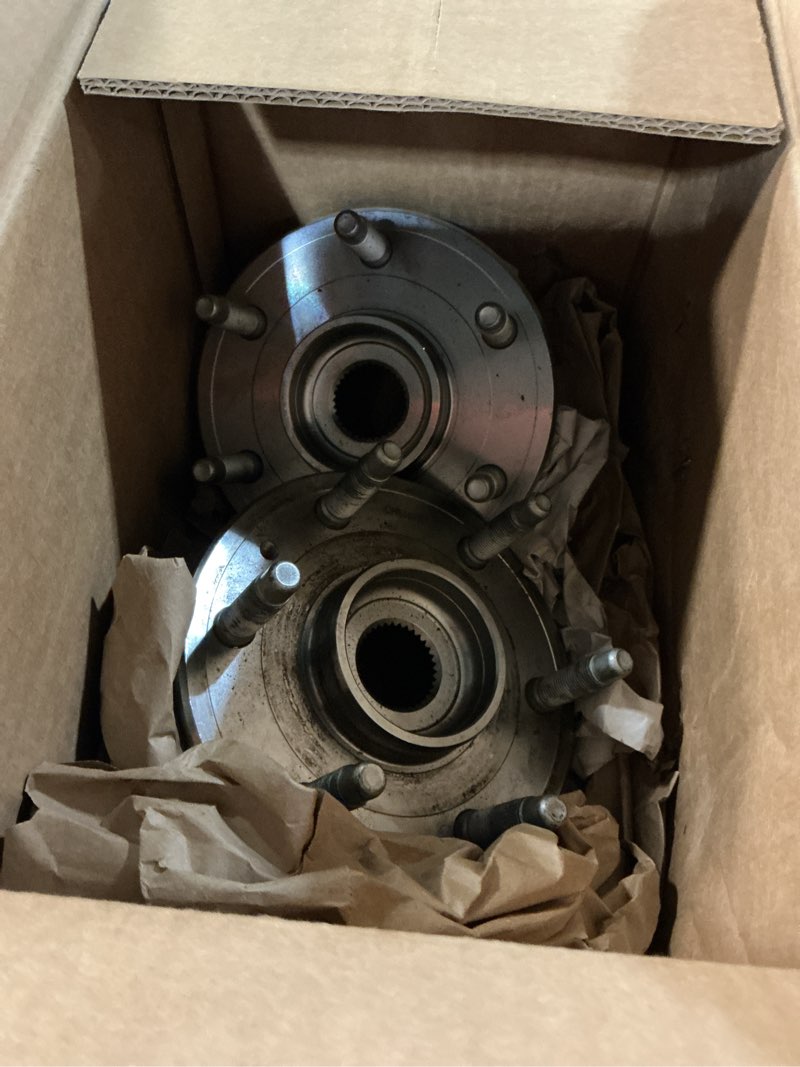 Condition photo showing Good Condition for 2pcs 515036 front wheel bearing hub assembly fit for chevy express silverado suburban 1500 2500 tahoe avalanche, for cadillac escalade ext esv, for gmc savana sierra yukon xl, 6 lug w/abs 515036 wheel bearing