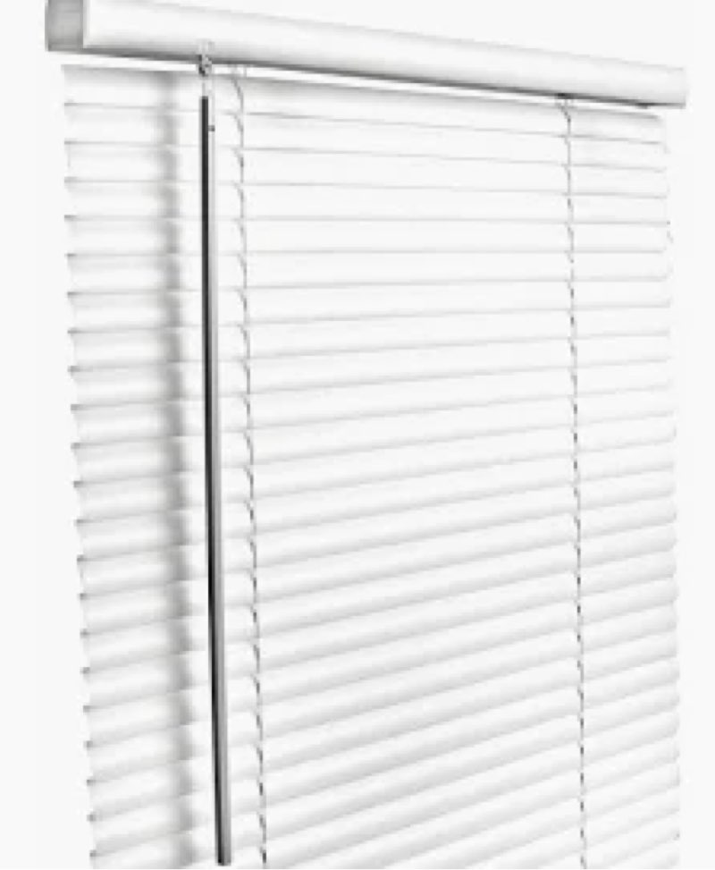UNISHADES No Drill Blinds for Windows 1" Aluminum Cordless Mini Blinds L-Shaped Slat 100% Privacy, f
