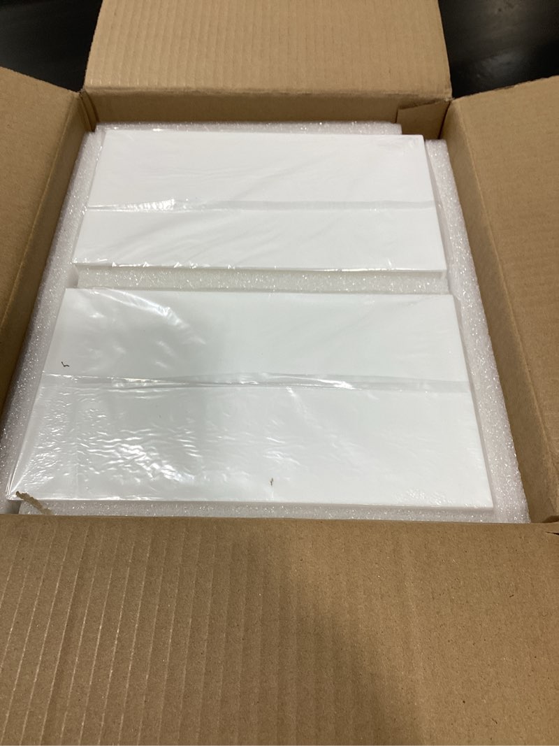 Condition photo showing As Is for PecMuikee Buffet Risers, Food Risers for Buffet Table, Display Stand Shelf for Catering Dessert Collectibles Jewelry Figures Show, Acrylic Cube Display Nesting Risers with Hollow Bottoms 6PCS 8"9"10" (8,9,10)"-2 set