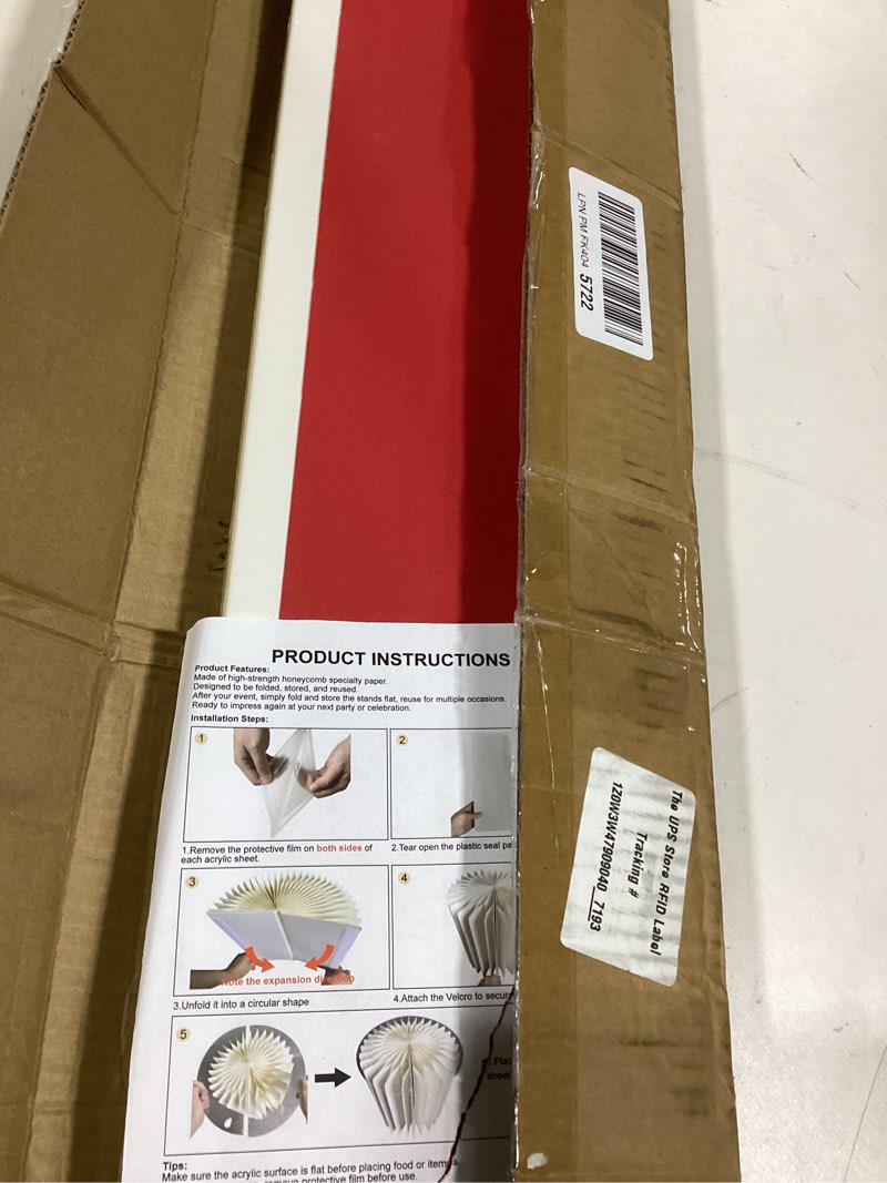 Condition photo showing Good Condition for Cylinder Stands for Party 3Pcs Round Pedestal Stand Foldable Cardboard Columns Cylinder Tables for Parties Baby Shower Birthday Wedding Pillars Display Decoration Round - 3PCS