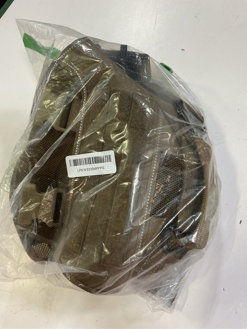 Condition photo showing Good Condition for icefang tactical mesh dog harness for x-large dogs,reflective dog molle vest with metal buckles,hook and loop panels,no pulling front clip for walking hiking training (x-large (pack of 1), brown) x-large (pack of 1) brown
