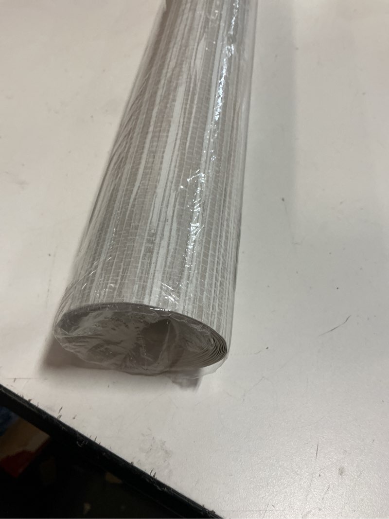 Condition photo showing New/Like New for NuWallpaper Cream Vinyl Grassweave Peel & Stick Wallpaper, NUS2875