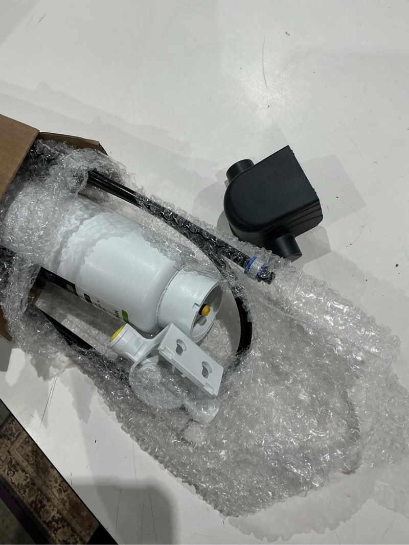 Condition photo showing As Is for whirlpool kitchen and bathroom single-stage carbon block under sink water filtration system