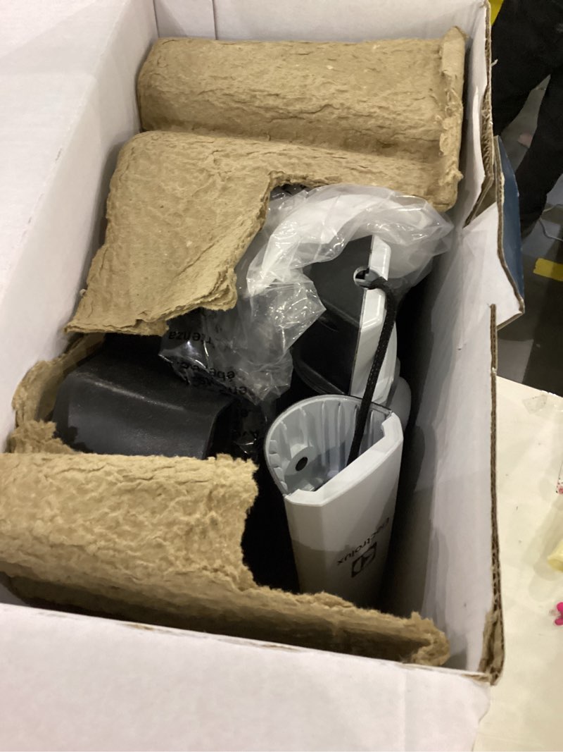 Condition photo showing As Is for Electrolux Ergorapido Cordless 2-in-1 Vacuum Cleaner with High Suction Power and 180° EasySteer Mobility, 48-Minute Run Time, 2 Power Modes, Satin White