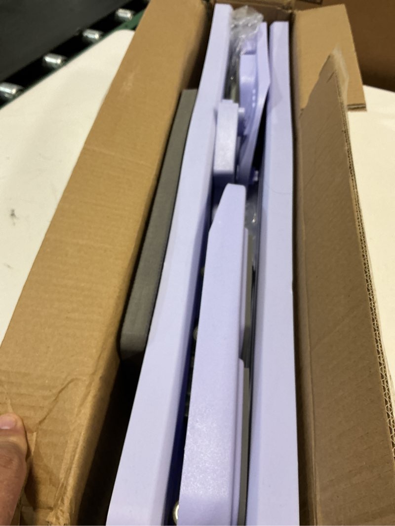 Condition photo showing New/Like New for pilates board for home workout - upgraded 7 in 1 portable pilates reformer set, multifunctional ab trainer with resistance bands & led timer, pilates board for women full body workout split-purple