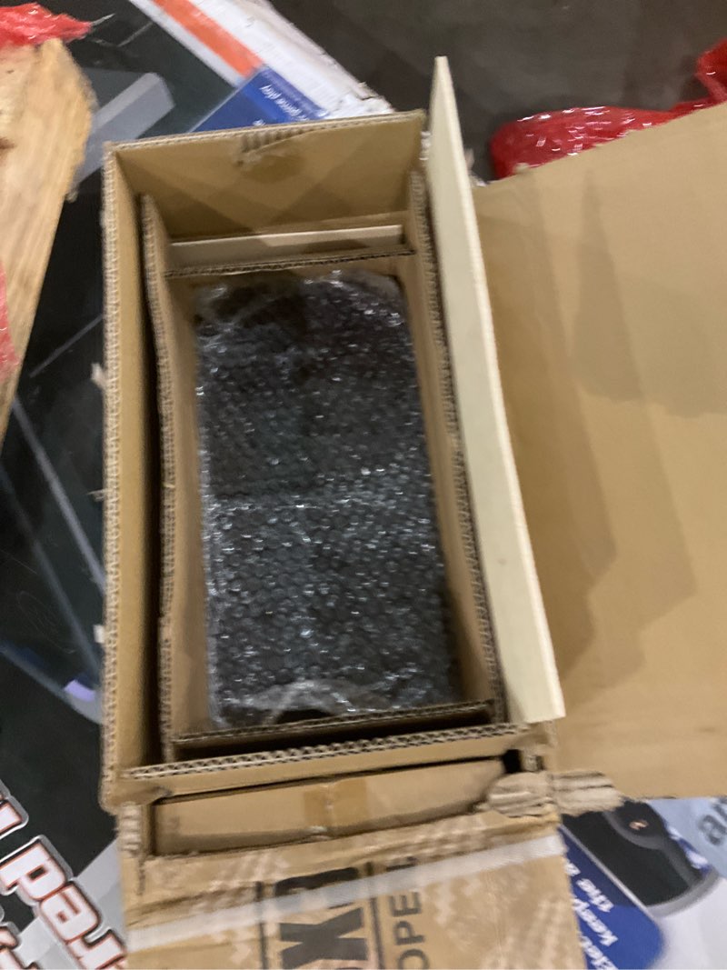 Condition photo showing As Is for INCOMPLETE SINGLE BOX ONLY, Fitvids Multifunctional Home Gym System Workout Station with Leg Extension and Preacher Curl, 122.5LB Weight Stack, Multiple Options, Multiple Packages Black/Red Part Only: Box #3/4/5