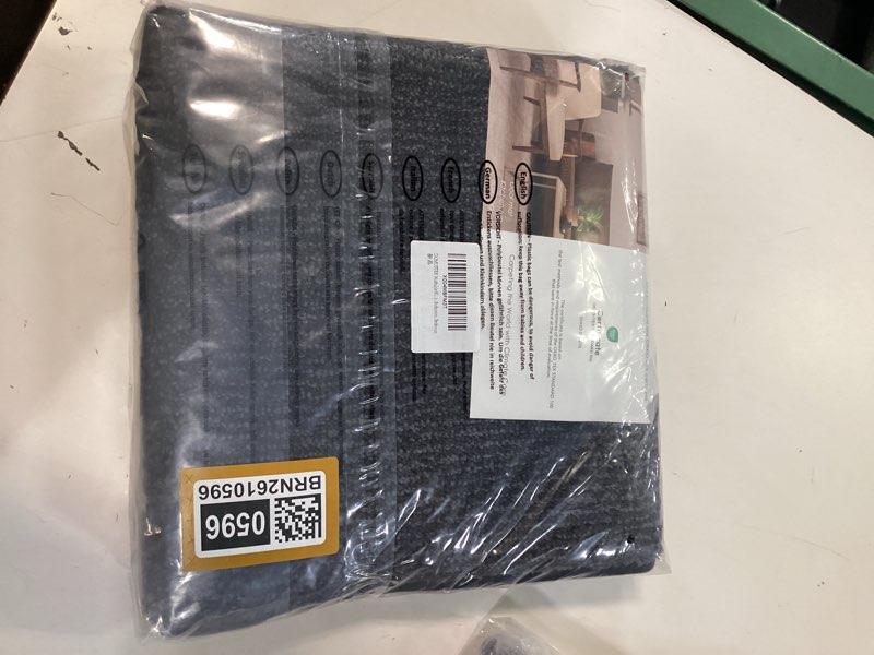 Condition photo showing New/Like New for Washable Kitchen Rug 24" x 47" / 60cm x 120cm, Non Slip Kitchen Mat for Floor, Absorbent Indoor Entryway Runner Rug for Laundry, Bathroom, Bedroom,Door 24" x 47" (Semicircular) Charcoal