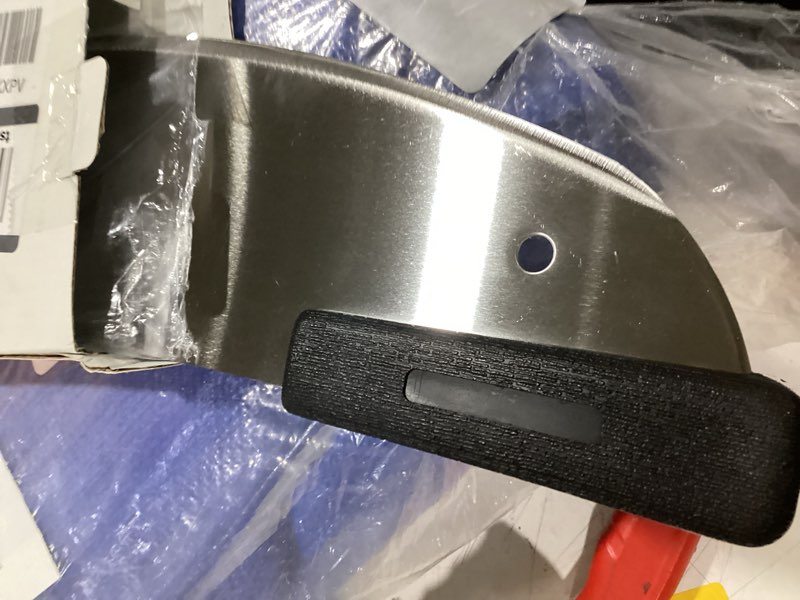 Condition photo showing Good Condition for 20" pizza cutter rocker w/non-slip handle, stainless steel blade | cuts pizza, bread & more,rust-resistant steel,non-slip handle for safety,great for home, cafes & pros,easy to wash & store.