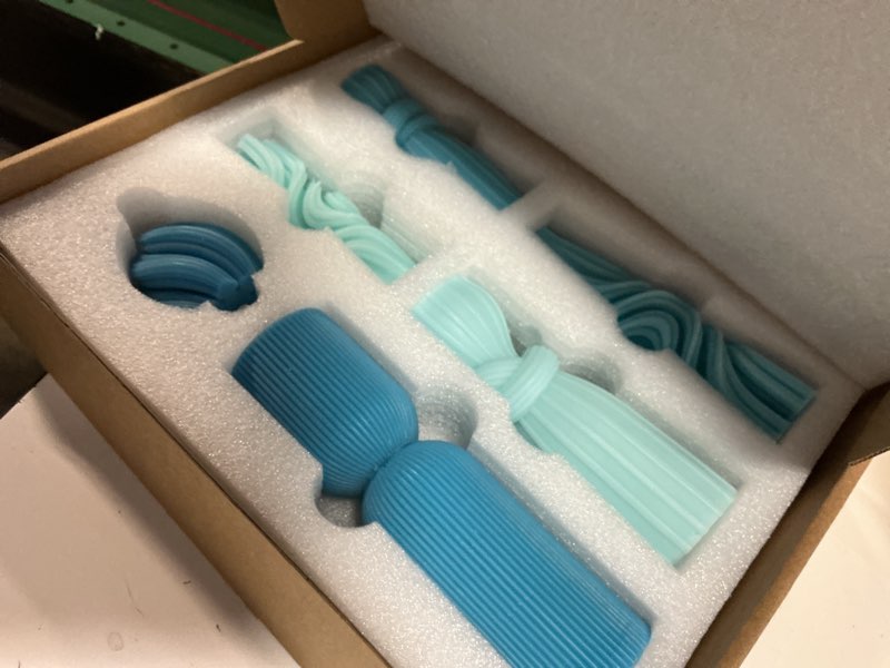 Condition photo showing New/Like New for 6 pcs pillar candles decorative modern aesthetic ribbed candle set cute soy wax scented ribbed decor valentine's commemorative gift for home decoration(blue,2.36-6.89 inch) blue 2.36-6.89 inch