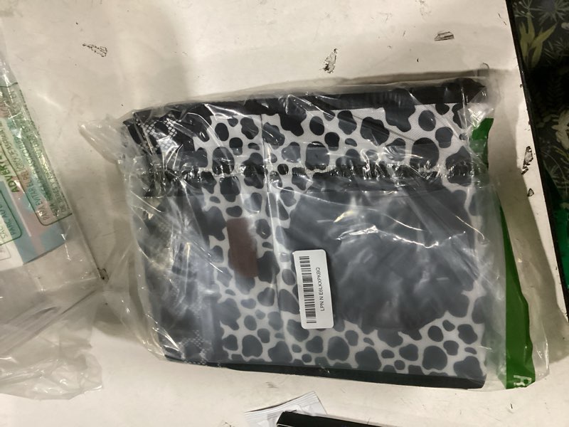 Condition photo showing New/Like New for vankor car trash can for car cute,bag bin hanging waterproof automotive garbage cans leak proof vehicle trash can cow print 2.2 gallons cow print