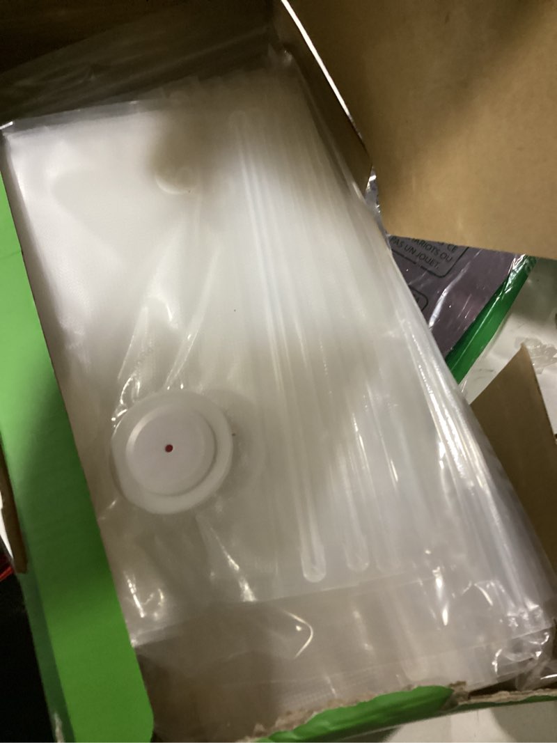 Condition photo showing Good Condition for syntus vacuum sealer bags for food, 60 pcs (s+m+l) 8" x 10" and 10" x 13.8" and 11.8" x 13.8" food storage bags for sous vide cooking microwave heating, air valve zipper bags 60 s+m+l