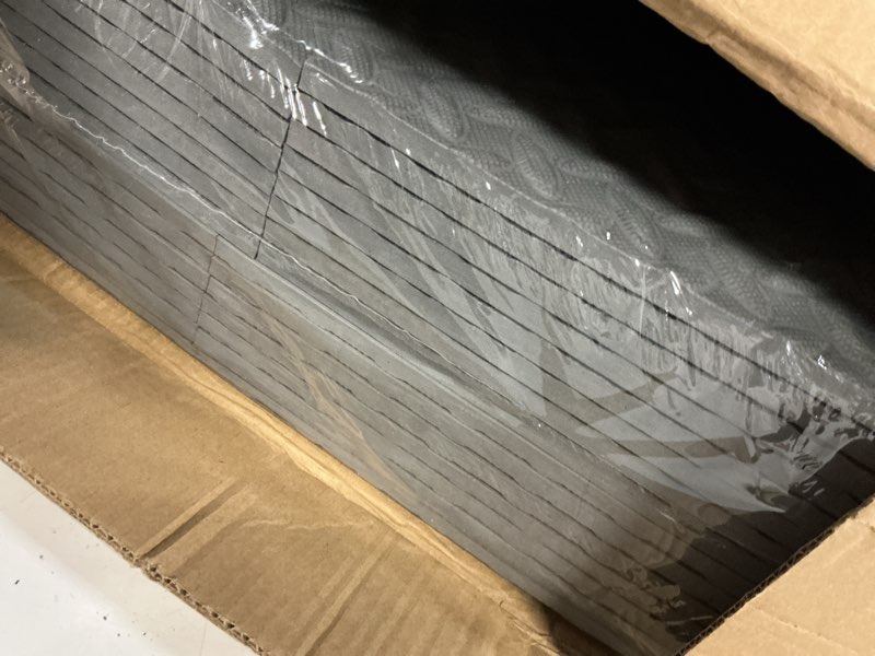 Condition photo showing New/Like New for yes4all eva interlocking mats, puzzle floor tiles, foam floor padding with border for furniture, home space, living room, garage 11,15,32,99 sqft grey 7/16" thickness, 11 sqft