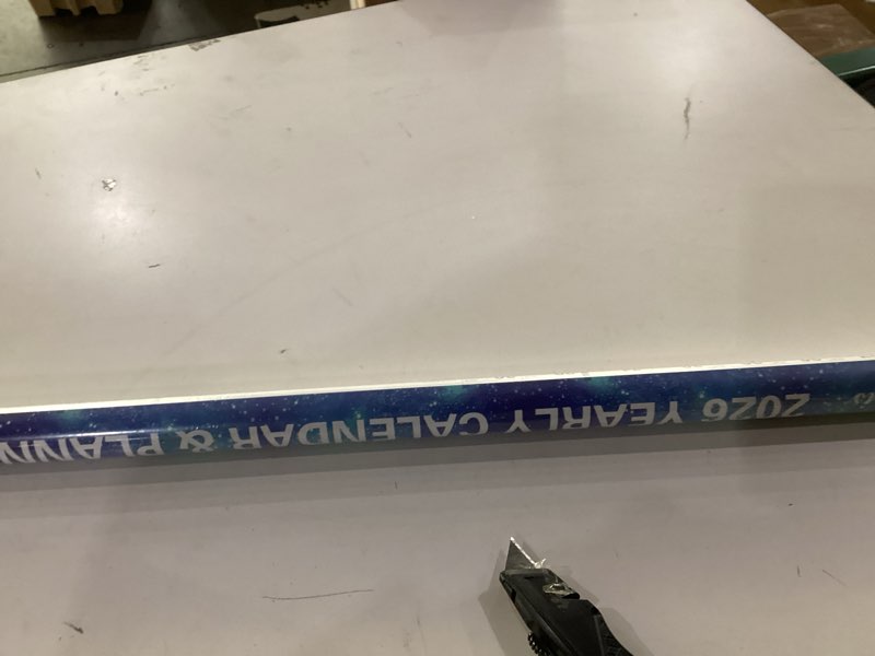 Condition photo showing New/Like New for 32" x 48" 2026 Wall Calendar Dry Erase - Large Starry Sky Calendar Wet & Dry Erasable Laminated 12 Month Annual Yearly Planner, Reversible, Horizontal/Vertical, Blue