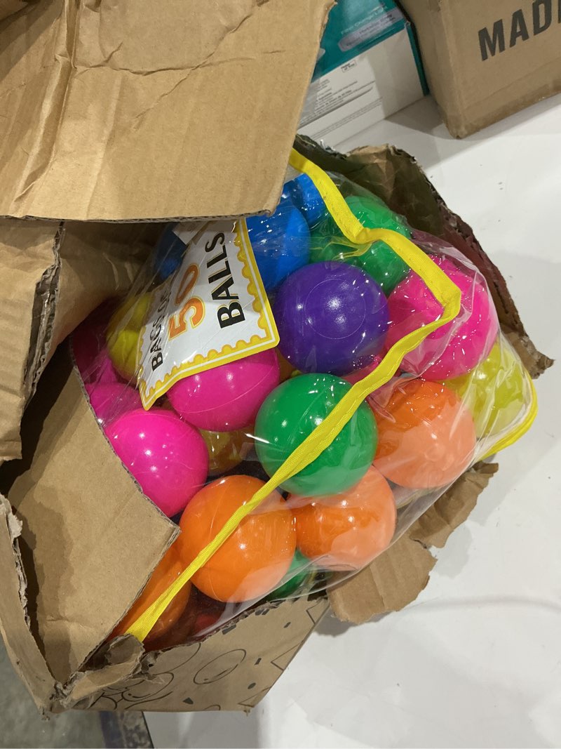Condition photo showing Good Condition for ball pit balls for toddlers: 50 100 200 colorful non-toxic balls with bpa-free, phthalate-free, crush-resistant polyethylene plastic, 2.2 inches, perfect toy for boys and girls play rainbow 50 balls