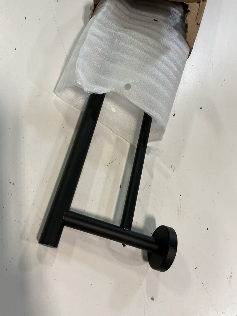 Condition photo showing Good Condition for jqk double towel bar 27 inch, matte black useable length 24 inch 304 stainless steel thicken 0.8mm bath towel rack for bathroom, towel holder wall mount, tb100l24-pb 27 inch matte black