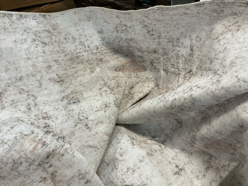 Condition photo showing Good Condition for washable 8×10 area rug for living room beige | vintage floral rug soft non slip stain resistant boho carpet for bedroom dinning room home office beige 8' x 10'