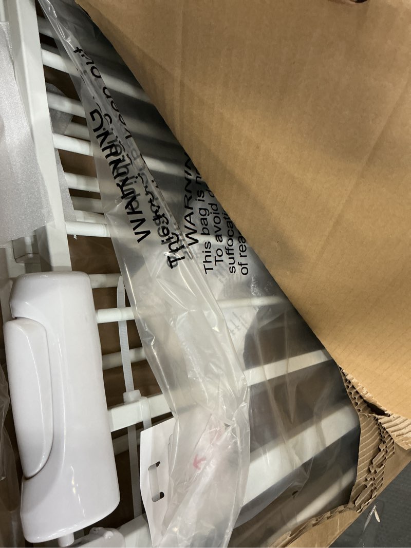Condition photo showing Good Condition for Extra Wide Baby Gate 71.65-76.38 Pressure Mounted,Child Dog Pet Safety Gates with Walk Through Door for Doorways Stairs No Drilling in Door,White 71.65-76.38inch