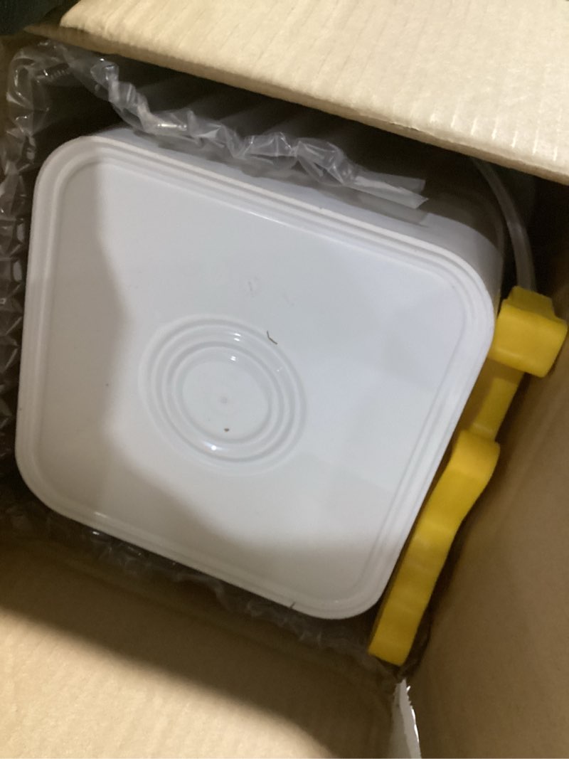 Condition photo showing Good Condition for tankless water heater flushing kit includes 1/6hp submersible sump pump with two adapters & 3 gallons pail with bucket lid opener & two 1/2” dia x 6’ pvc hoses with washers 0.17 horsepower