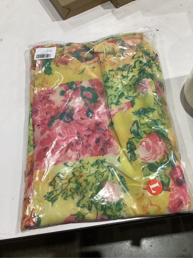 Condition photo showing New/Like New for Women Floral Mini Dress Y2K Coquette Summer Smocked Chest Ruffle Spaghetti Strap Babydoll Short Dress Cottagecore Clothes Large Floral