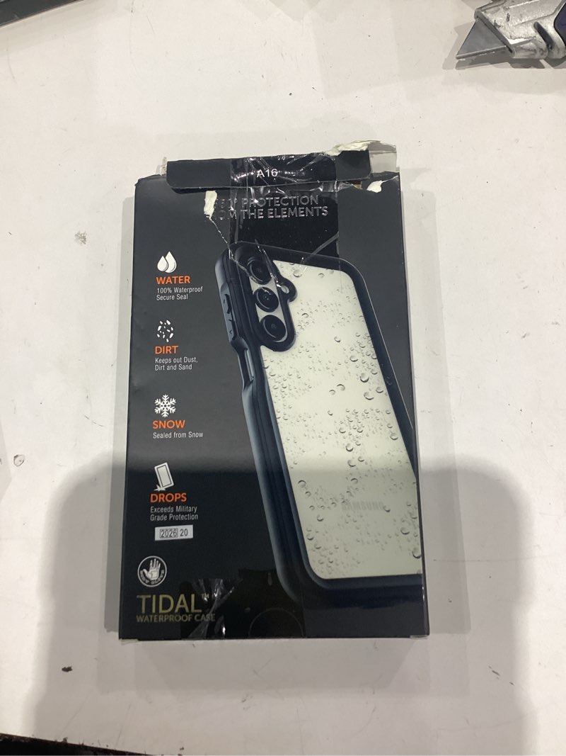 Condition photo showing As Is for body glove waterproof tidal phone case for samsung galaxy a17 5g - black/clear