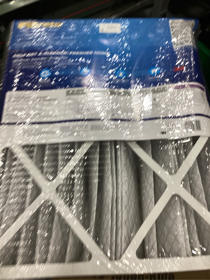 Condition photo showing As Is for filtrete 20x25x5 ac furnace air filter, mpr 1550, merv 12, fits trion airbear, certified asthma & allergy friendly, electrostatic air cleaning filter, 1-pack (actual size 19.56 x 24.13 x 4.75)