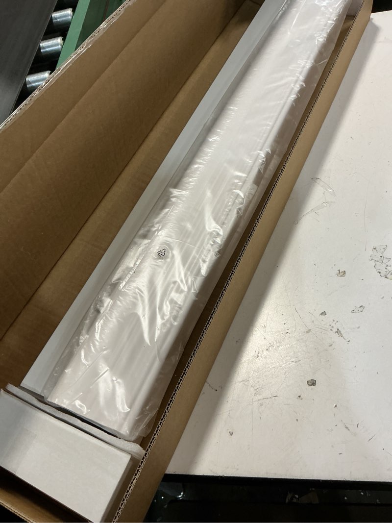 Condition photo showing Good Condition for lazblinds 2-inch cordless faux wood blinds with royal valance, room darkening horizontal window blinds, inside mount blinds for windows - fit for window 31" w x 36" h - white white 31"w x 36"h