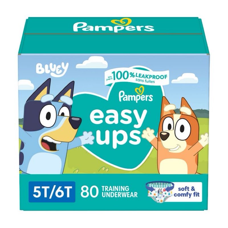 ((Size 5T/6T Pampers Easy Ups PJ Mask Training Pants Toddler Boys 84 Count 