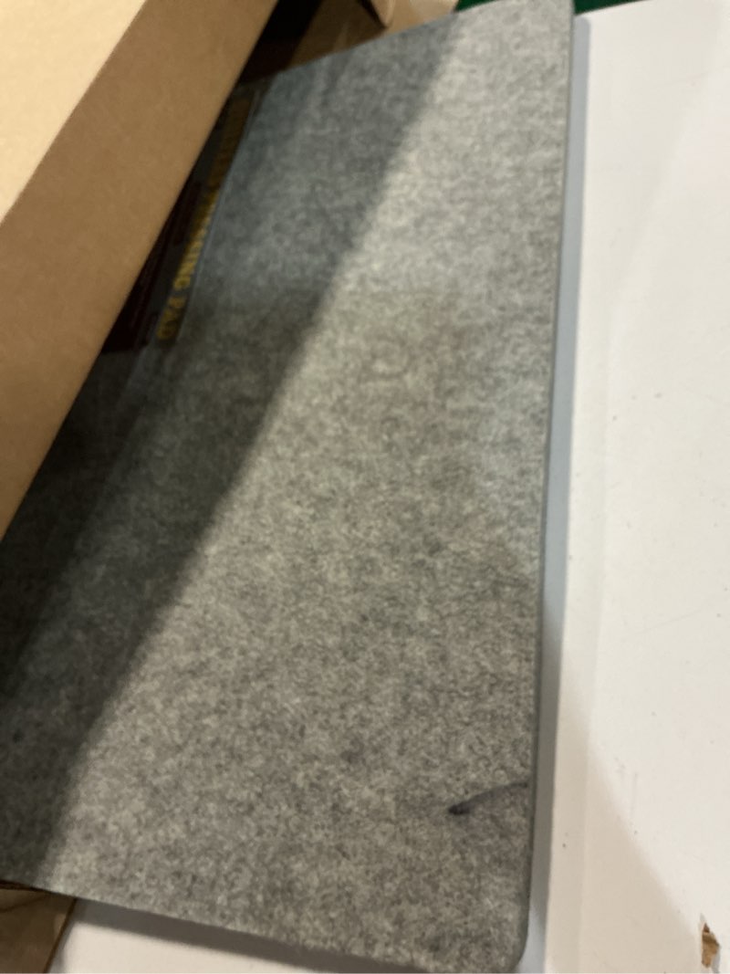 Condition photo showing As Is for Wool Pressing Pad - 24in x 18in Quilting Ironing Pad - 100% New Zealand Felted Wool Iron Board for Quilters, Great for Quilting Sewing Projects by SAVINA 24" x 18"