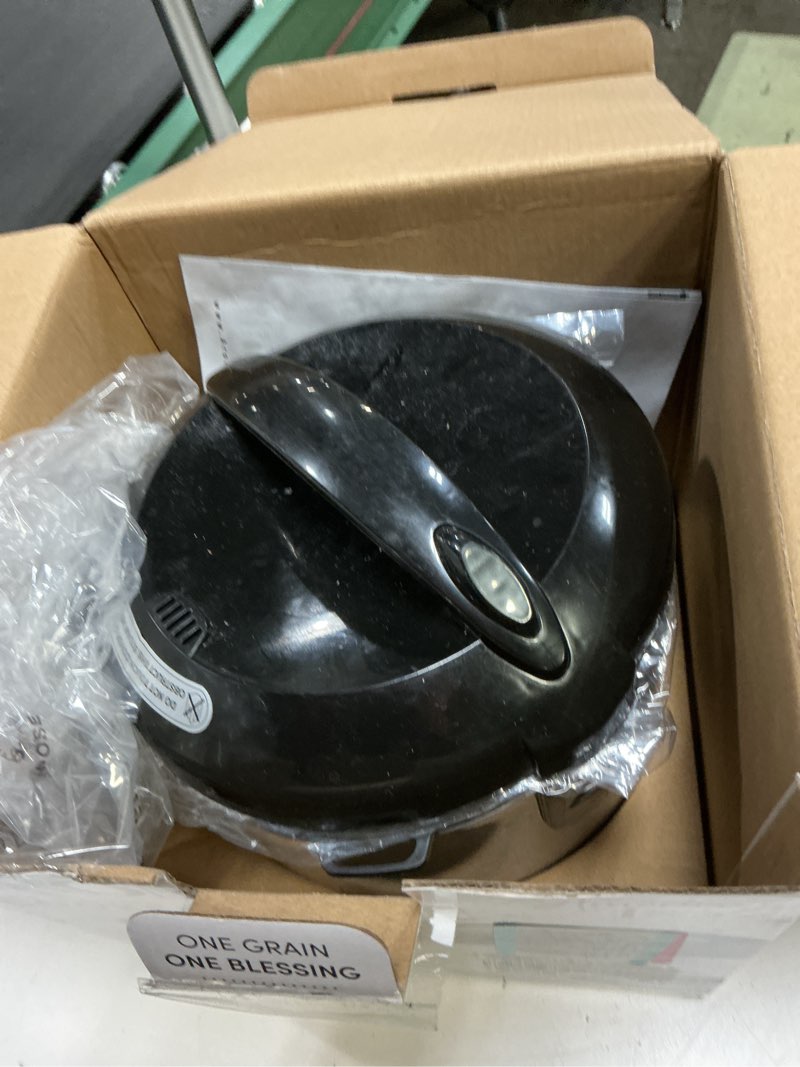 Condition photo showing As Is for AROMA Digital Rice Cooker, 4-Cup (Uncooked) / 8-Cup (Cooked), Steamer, Grain Cooker, Multicooker, 2 Qt, Stainless Steel Exterior, ARC-914SBD 4 Cup Uncooked / 8 Cup Cooked