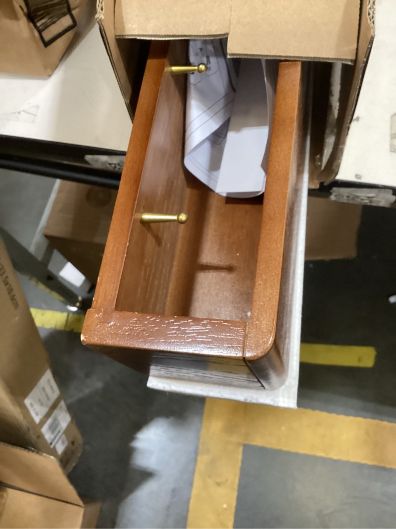 Condition photo showing item condition for Solid Wood Wall Mounted Coat Rack with Shelf Hooks - Modern Floating Shelves with 5 Hidden Hooks, Heavy Duty Entryway Coat Key Holder Hanger for Hallway Bathroom Bedroom Home Decor Walnut Brown