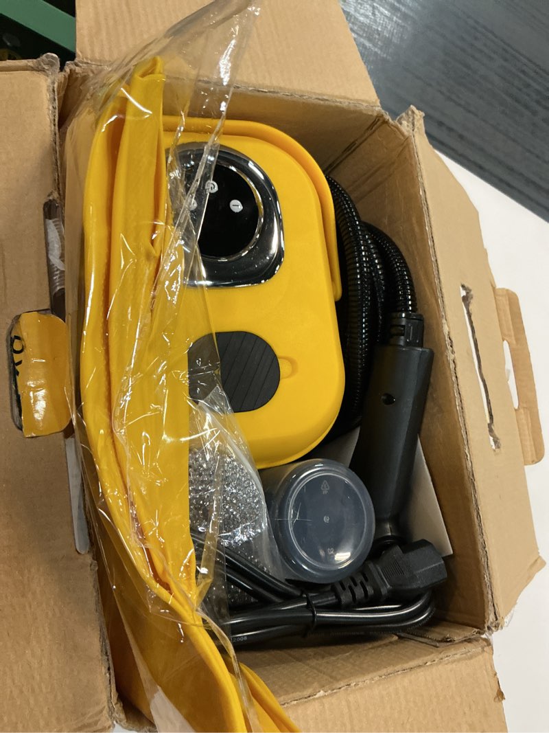 Condition photo showing Good Condition for dxd handheld steam cleaner,new generation 2500w high pressure steam cleaner for home,1700ml large tank portable steamer for cleaning,10s rapid heating,21pcs accessories,for car,home grease detailing yellow