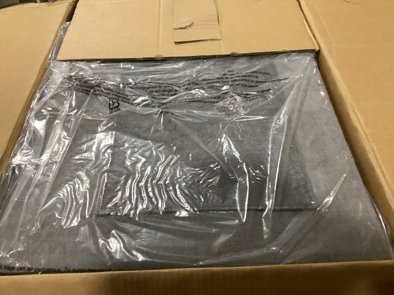 Condition photo showing As Is for (Incomplete)GarveeHome Modern 89 in 3-Seater Sofa for Living Room, Comfy Couches with Deep Seat, Chenille Couch with Cup Holders and Side Storage Pockets for Apartment Lounge, Grey