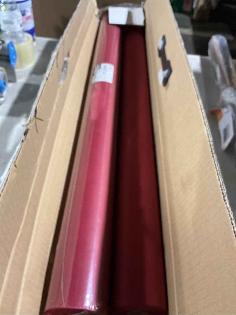 Condition photo showing Good Condition for perkhomy wine red kraft paper roll 36" x 1,800" (150') for gift wrapping bouquet flower art painting craft writing packaging shipping 80gsm 55lb (wine red, 36" x 150') wine red 36" x 150'