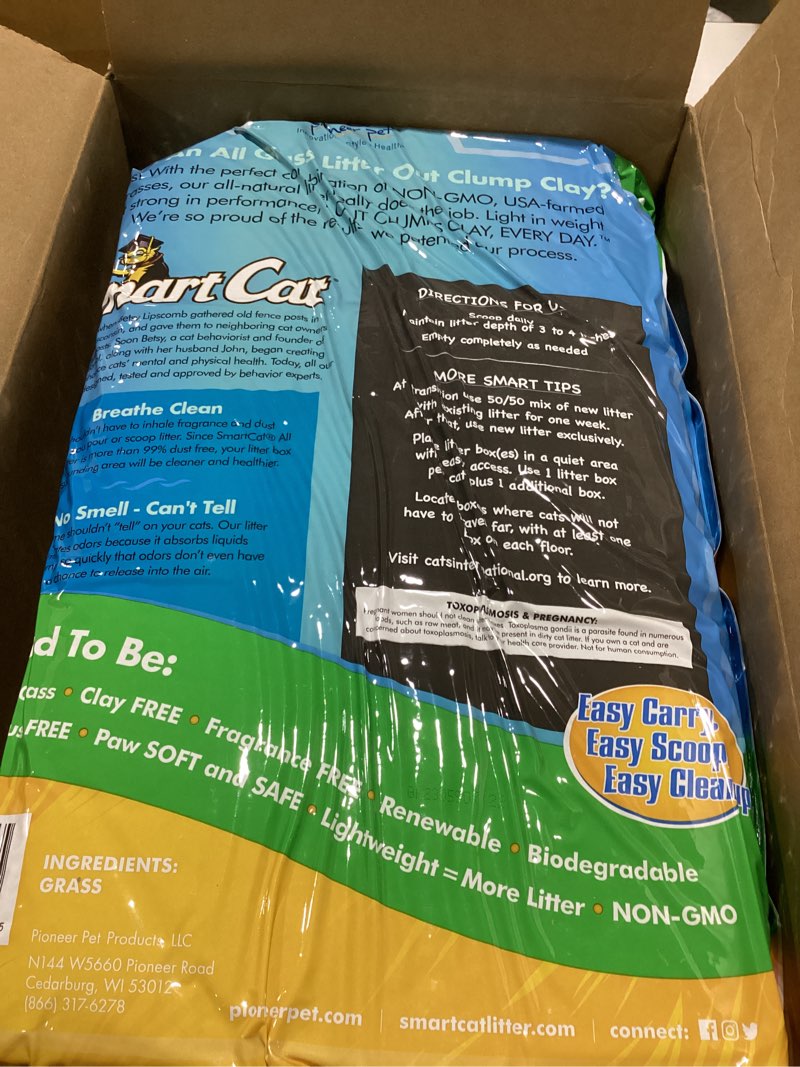 Condition photo showing Good Condition for smartcat all natural clumping cat litter, 20 pound (320oz 1 pack) - alternative to clay and pellet litter - chemical and 99% dust free - unscented and lightweight 20-pound