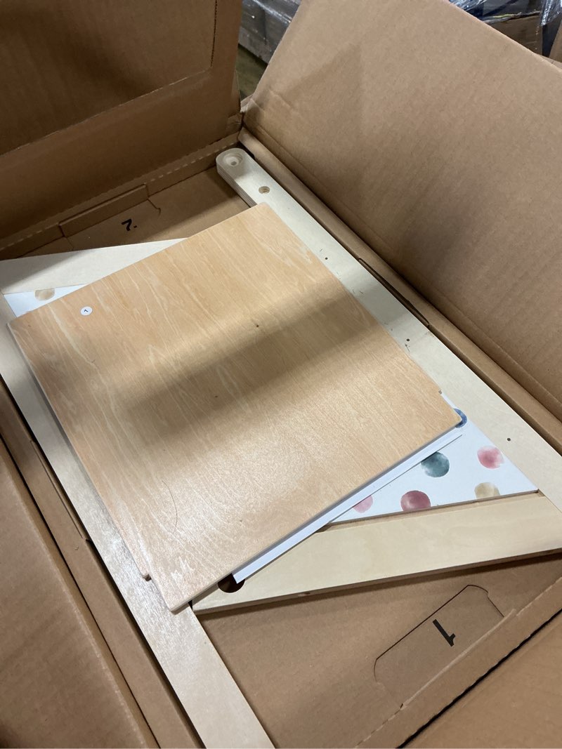 Condition photo showing Good Condition for Tiny Land Wooden Baby Walker, Adjustable Speed Baby Push Walker for Boys and Girls, Montessori Activity Center Push Toy for Kids Development (Morandi)