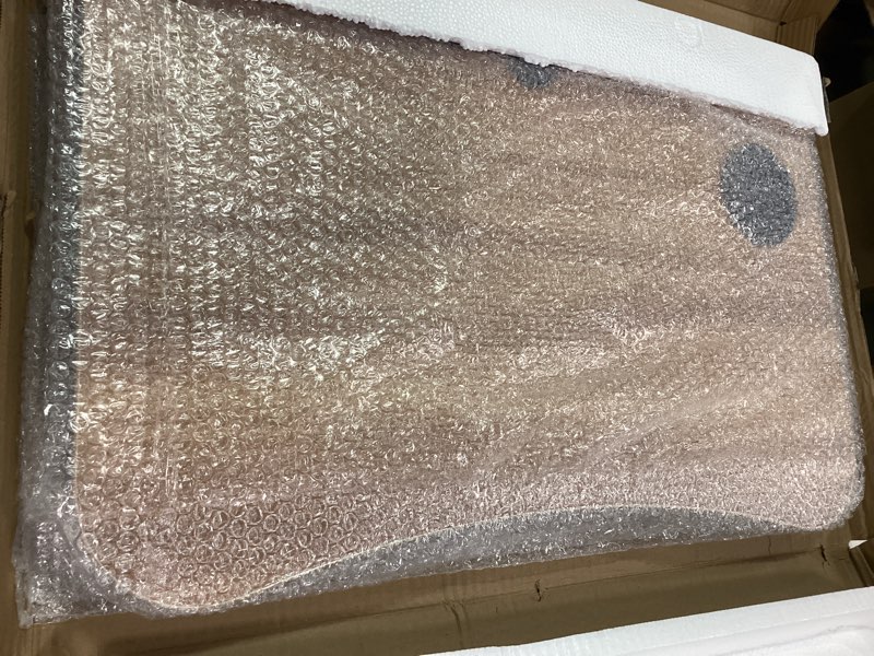 Condition photo showing New/Like New for Lap Desk with Storage Drawer, Holders for Cup and Tablet, Laptop Bed Tray Table with Foldable Legs, Laptop Bed Stand, Portable Standing Table for Sofa Couch Floor (23", Walnut) 23" Walnut