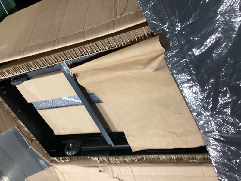 Condition photo showing As Is for outdoor griddle table, blackstone griddle stand, 440lbs folding grill cart, pizza oven table stand for onni,food prep table with wheels for outdoor bbq camp ninja woodfire grill stand, 31"w x 17"d