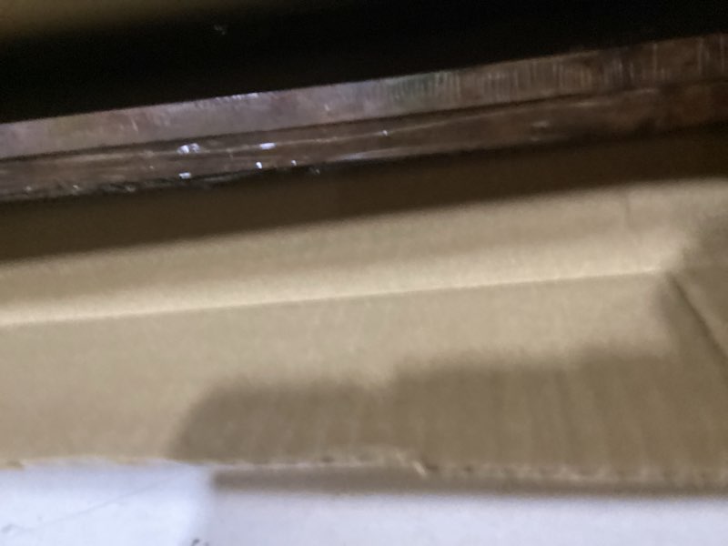 Condition photo showing As Is for Wood 24x24 Picture Frame with 20x20 Mat Deep Brown, Display 20x20 with Mat or 24x24 without Mat, Wood 24 by 24 Photo Frame, 24 x 24 Frame for Wall Hanging Display, Deep Brown, 2 Pack 2 24x24 inch