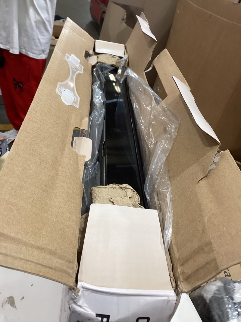 Condition photo showing As Is for Chefman Electric Warming Tray with Adjustable Temperature Control, Perfect For Buffets, Restaurants, Parties, Events, and Home Dinners, Large 21” x 16” Glass-Top Surface Keeps Food Hot – Black Stainless Black Large - 21" x 16"