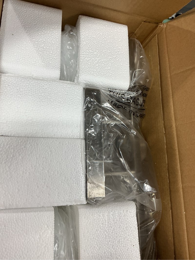 Condition photo showing Good Condition for brushed nickel bathroom light fixtures with milk glass shades, eye-friendly 3 light vanity lights for bathroom, vanity lights with e26 socket (bulbs not included), for mirror, bedroom, hallway brushed nickel & milk glass 3-light
