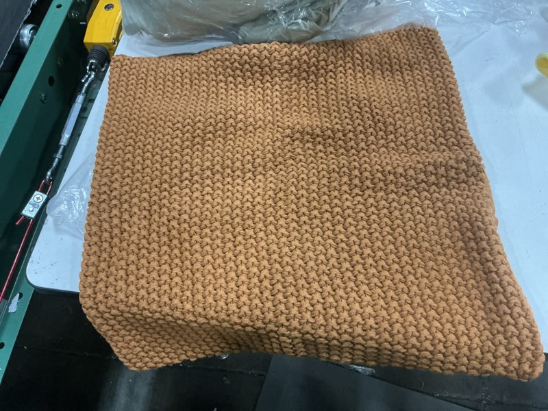 Condition photo showing Good Condition for cotton fisherman pillow cover color amber individual, 20*20