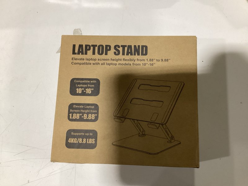 Condition photo showing New/Like New for RIWUCT Laptop Stand for Desk Adjustable Height, Ergonomic Laptop Riser Holder with Dual-bar Support,