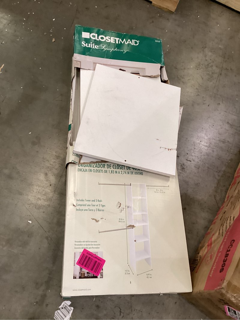 Storage closet section