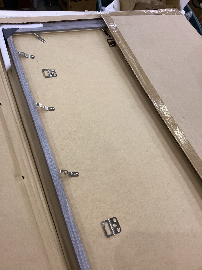 JDZIVTOP 24x30 Frame Distressed Gray, Rustic 30x24 Picture Frame Grey, Art Pic Poster Frame, 24 by 3