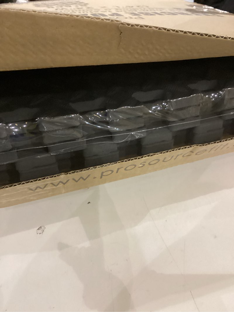 Condition photo showing Good Condition for ProsourceFit Puzzle Exercise Mat ½ in, EVA Interlocking Foam Floor Tiles for Home Gym, Mat for Home Workout Equipment, Floor Padding for Kids, Black, 24 in x 24 in x ½ in, 24 Sq Ft - 6 Tiles Black - 1/2 Inch - 24 Sq Ft - 6 Tiles