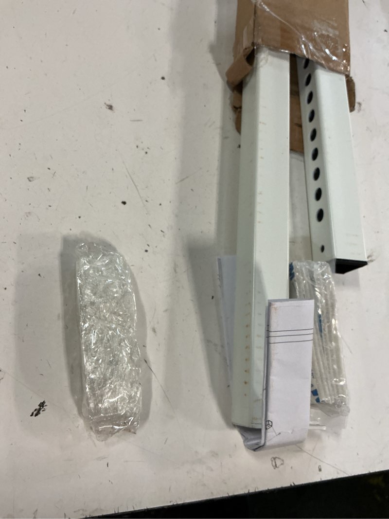 Condition photo showing As Is for adjustable window security bar, child safety patio sliding door lock, sturdy steel, extends from 16 3/4" to 44" 16.75" to 44" with lock