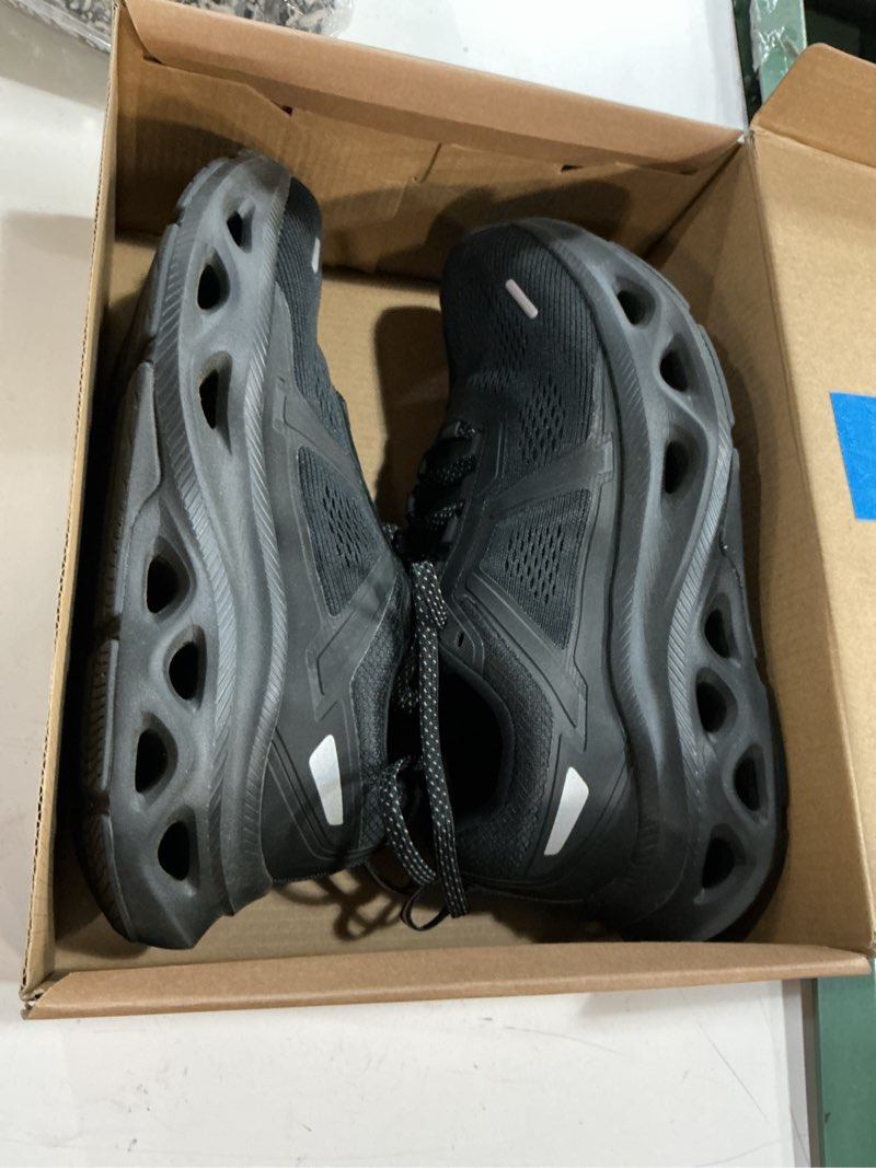 Condition photo showing As Is for nortiv 8 men's comfortable walking shoes movepropel athletic breathable gym workout tennis jogging cross training non slip fashion running sneakers 8 all black