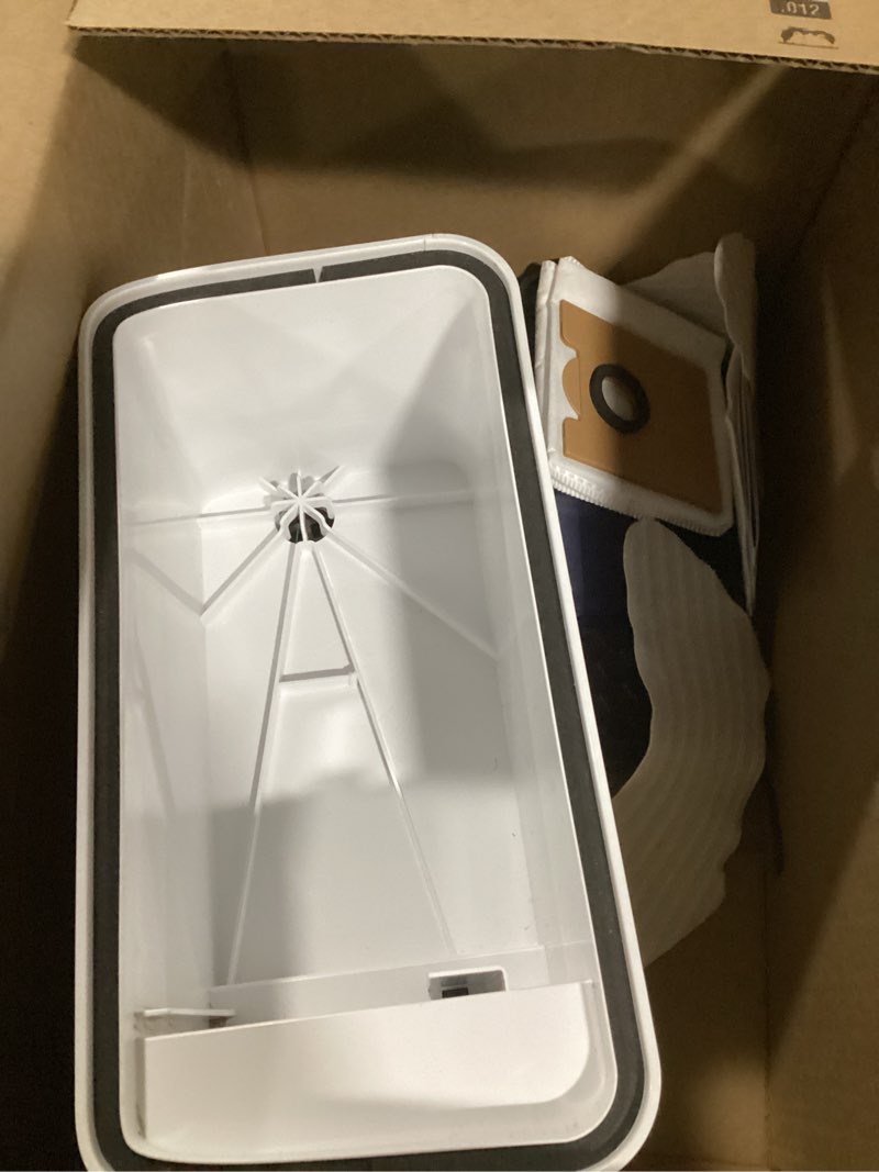 Condition photo showing Good Condition for lefant robot vacuum and mop, 12000pa suction, 90-day self-emptying, obstacle avoidance, auto mop washing&drying, all-in-one for pet hair carpet, 5g wifi alexa/app/iwatch control, m3 white